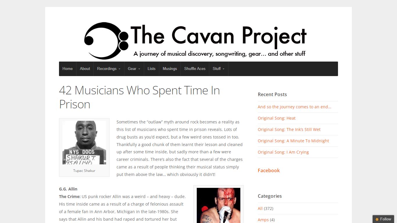 42 Musicians Who Spent Time In Prison - The Cavan Project