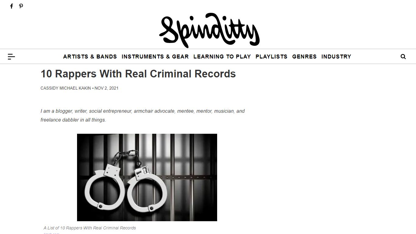 10 Rappers With Real Criminal Records - Spinditty